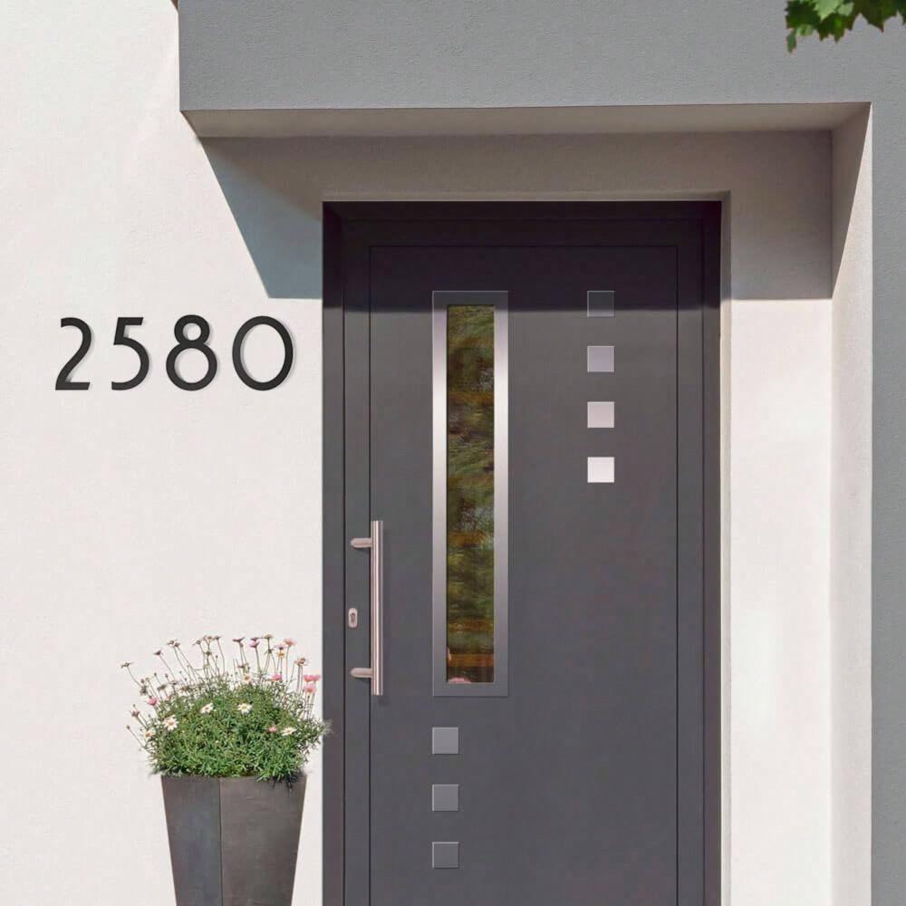 Modern 12 inch Floating House Number, Stainless Steel Address Sign for Outdoor, Black Metal Mailbox Numbers, Door Decal 5 digit
Modern 12 inch Floating House Number, Stainless Steel Address Sign for Outdoor, Black Metal Mailbox Numbers, Door Decal 5 digit