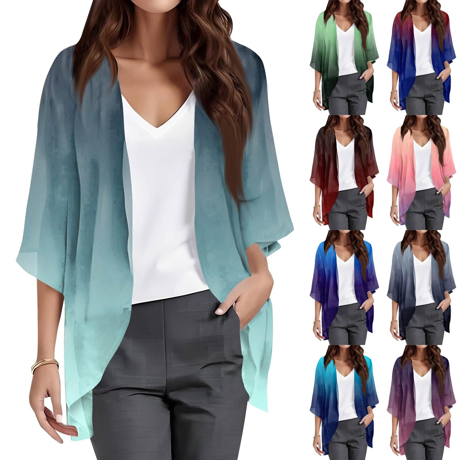 Ladies Fashion Loose Casual Gradient Print Beach Holiday Sleeve Chiffon Cardigan XXL винний
Ladies Fashion Loose Casual Gradient Print Beach Holiday Sleeve Chiffon Cardigan XXL винний