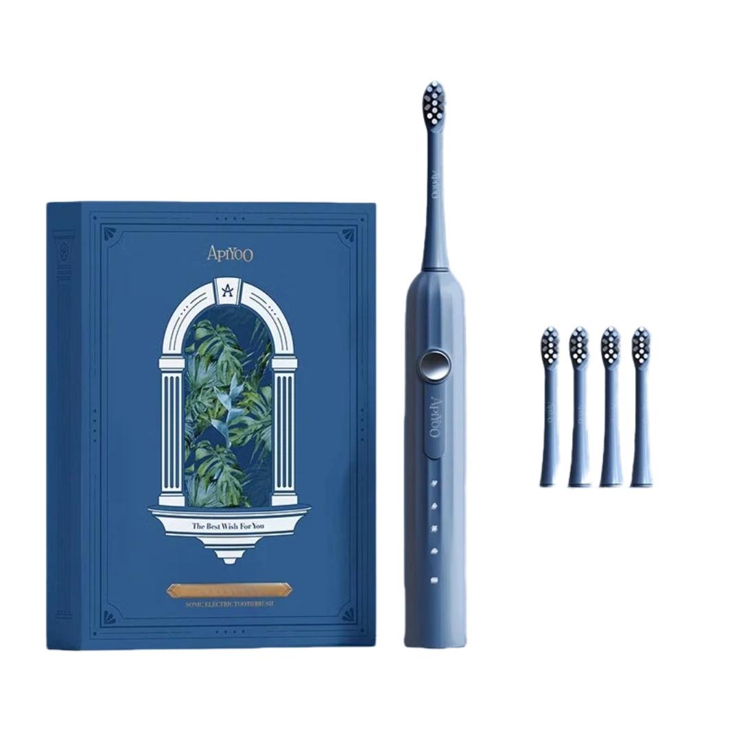 ApiYoo Electric Toothbrush with Smart Gum Protection And Soft Bristles for Deep Cleaning, Recommended Electric Toothbrush Gift, Type-C синій
ApiYoo Electric Toothbrush with Smart Gum Protection And Soft Bristles for Deep Cleaning, Recommended Electric Toothbrush Gift, Type-C синій