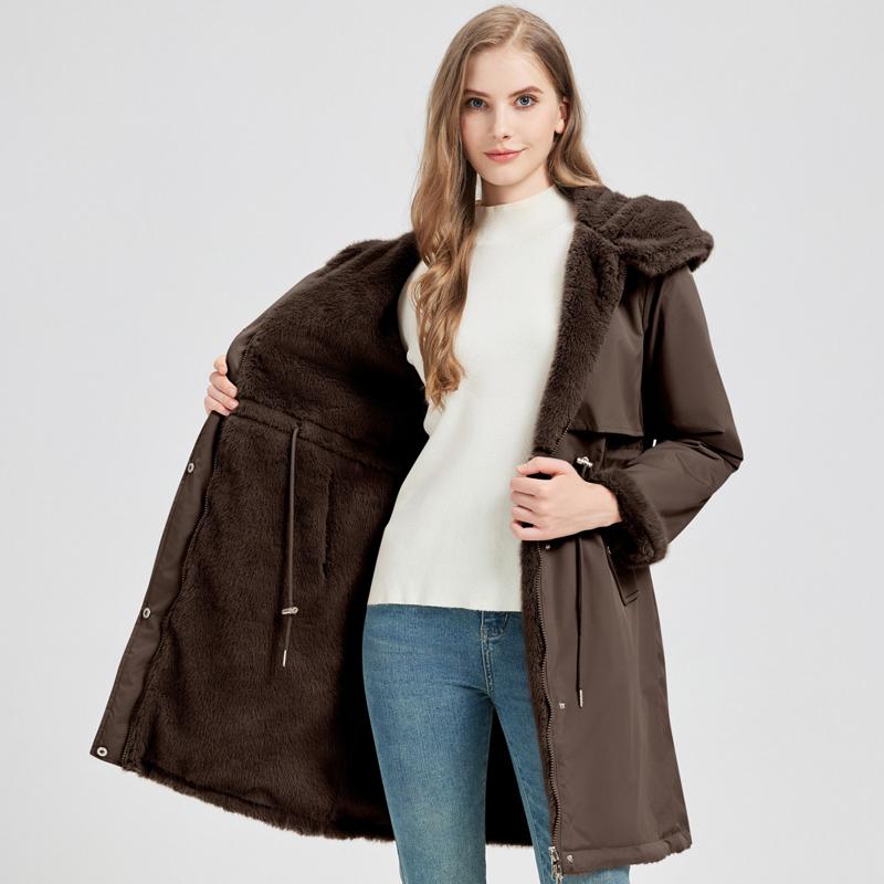 Fashion Winter Coat Female Long Parkas Hooded Can Be Worn On Both The Inside and Outside Loose Thick Warm Women s Faux Fur Jackets M коричневый
Fashion Winter Coat Female Long Parkas Hooded Can Be Worn On Both The Inside and Outside Loose Thick Warm Women s Faux Fur Jackets M коричневый