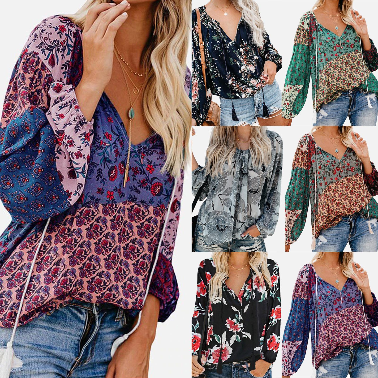 Fashion Women s Floral Print V Neck Long Sleeve Shirts Casual Loose Blouses Tops L зелёный
Fashion Women s Floral Print V Neck Long Sleeve Shirts Casual Loose Blouses Tops L зелёный