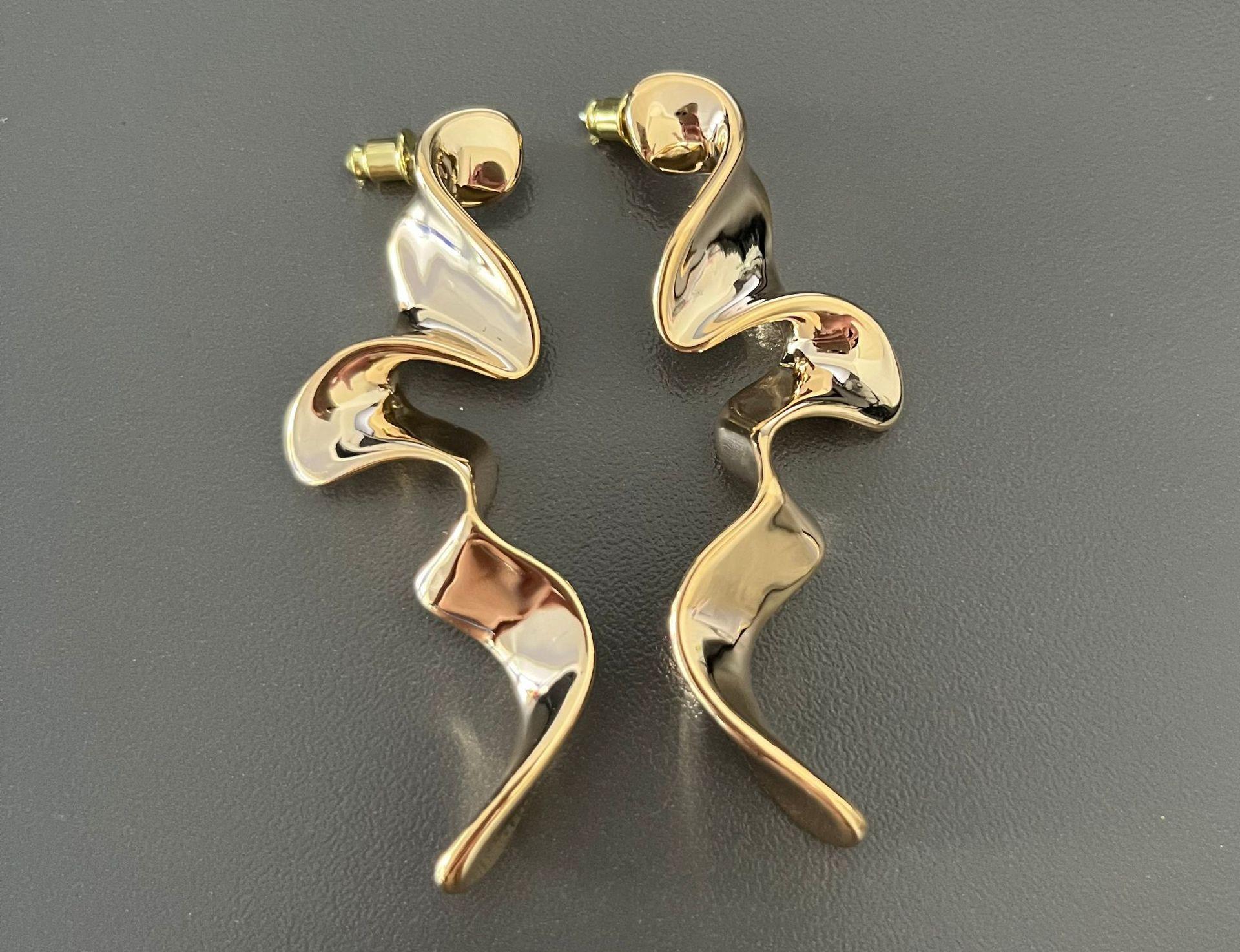 Silver curved ribbon metal earrings S silver needle niche earrings earrings light luxury personality high sense irregular
Silver curved ribbon metal earrings S silver needle niche earrings earrings light luxury personality high sense irregular