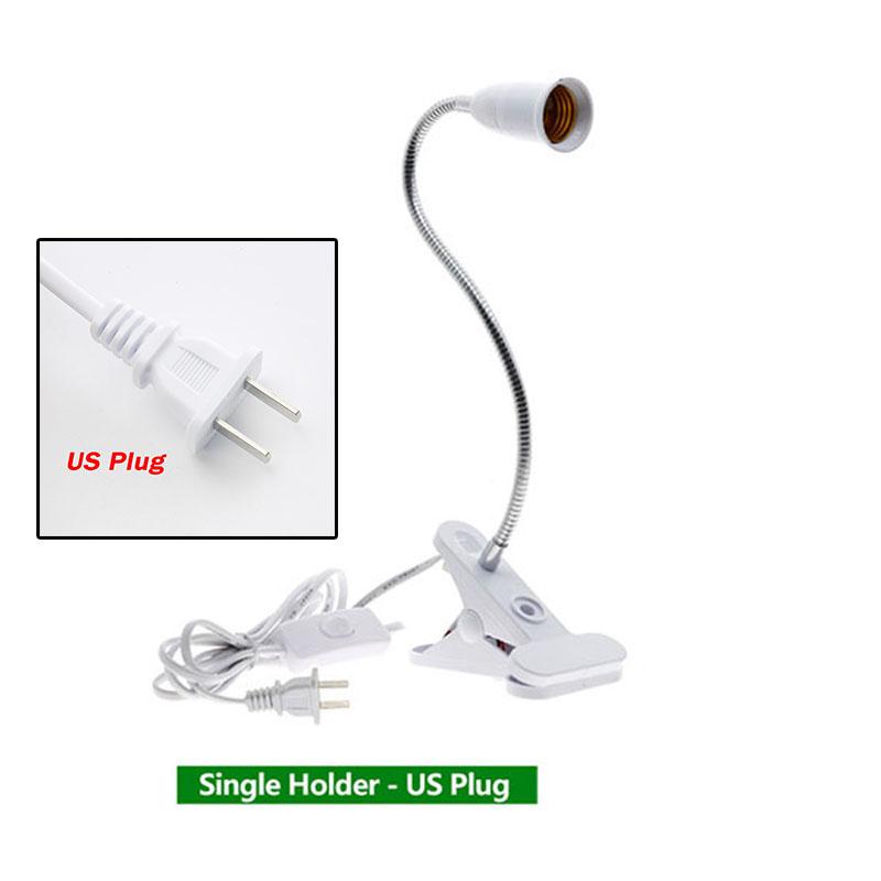 Гибкий держатель настольной лампы на 360 градусов, цоколь E27, цоколь с гусиной шеей, зажимной кабель с выключателем для домашнего растения Single head US Plug
Гибкий держатель настольной лампы на 360 градусов, цоколь E27, цоколь с гусиной шеей, зажимной кабель с выключателем для домашнего растения Single head US Plug