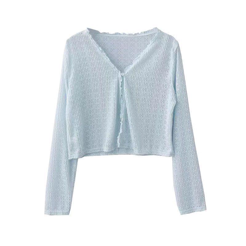 Women s Summer V-Neck Air-Conditioned Lace Cardigan - Thin, Loose Ice Silk Knit with Long Sleeves and Sun Protection Extra Extra Small
Women s Summer V-Neck Air-Conditioned Lace Cardigan - Thin, Loose Ice Silk Knit with Long Sleeves and Sun Protection Extra Extra Small