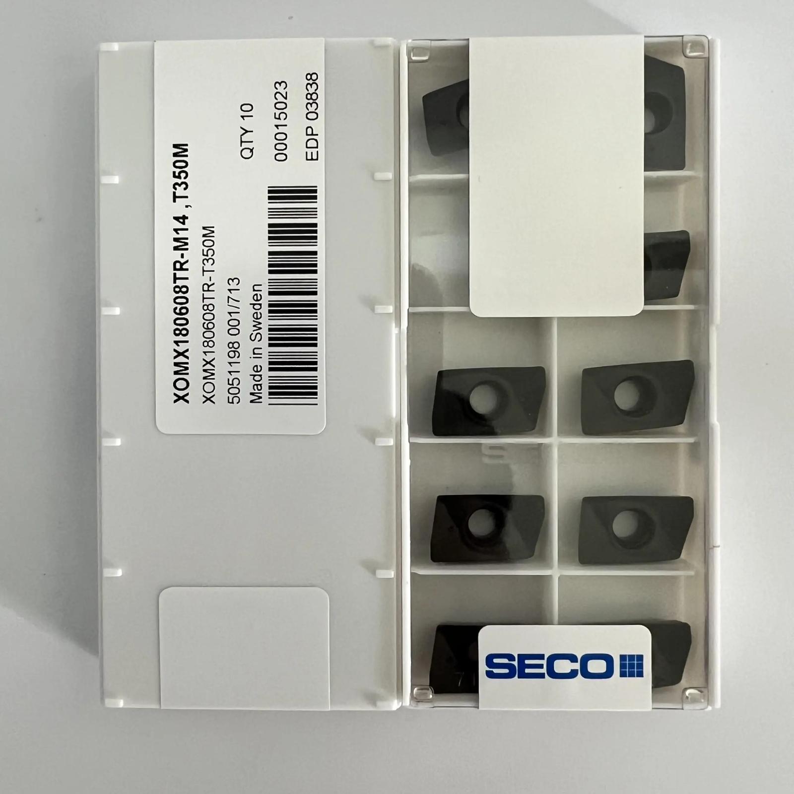 SECO / XOMX180608TR-M14 T350M /Original genuine CNC alloy blade 10 PCS
SECO / XOMX180608TR-M14 T350M /Original genuine CNC alloy blade 10 PCS