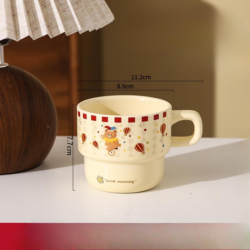 Circus Cartoon Ceramic Stacked Cups Children s Day Gifts High value Household Mug Coffee Cup Water Cup 301-400ml
Circus Cartoon Ceramic Stacked Cups Children s Day Gifts High value Household Mug Coffee Cup Water Cup 301-400ml