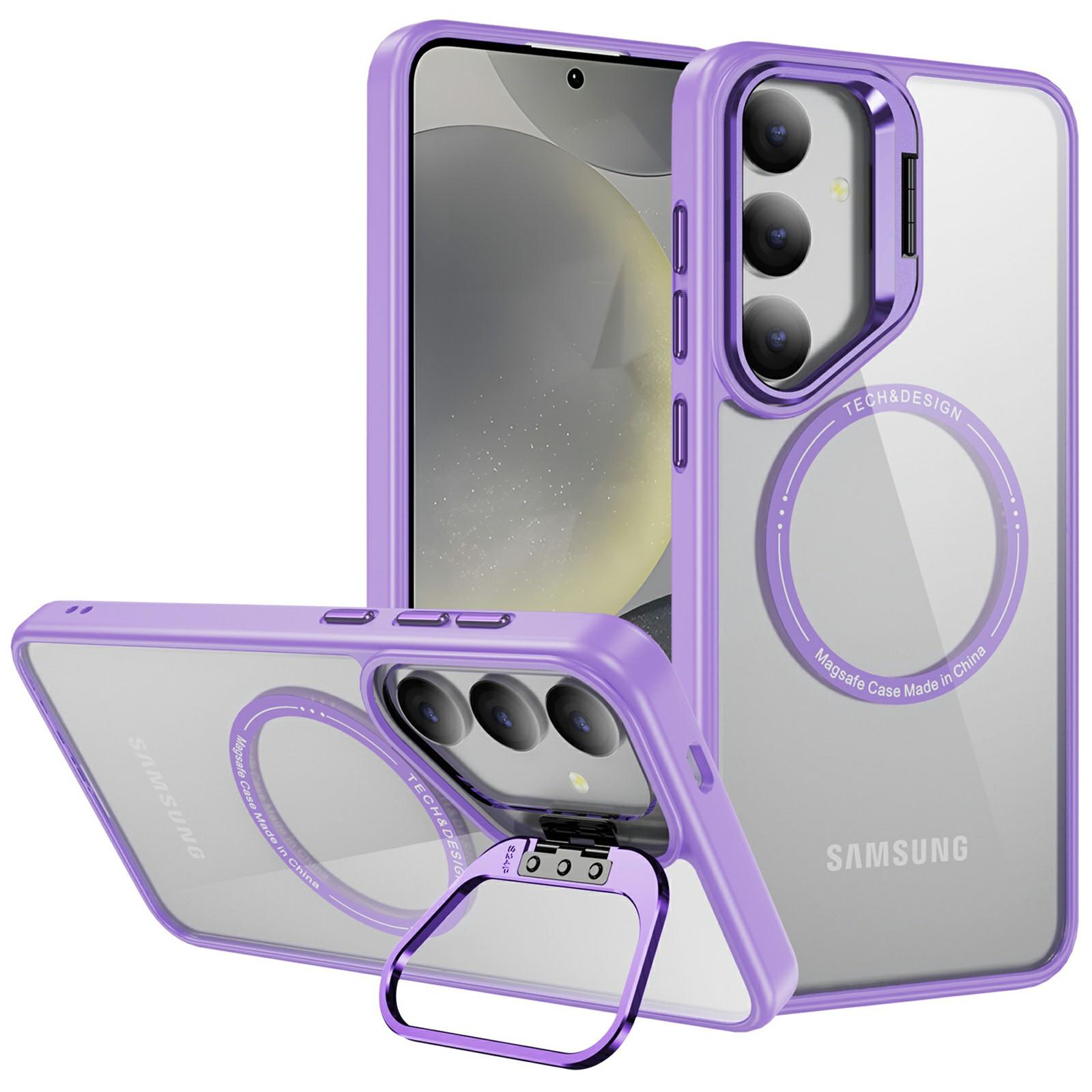 For Samsung Galaxy S24 Case Kickstand Clear Phone Back Cover Compatible with MagSafe Light Purple
For Samsung Galaxy S24 Case Kickstand Clear Phone Back Cover Compatible with MagSafe Light Purple