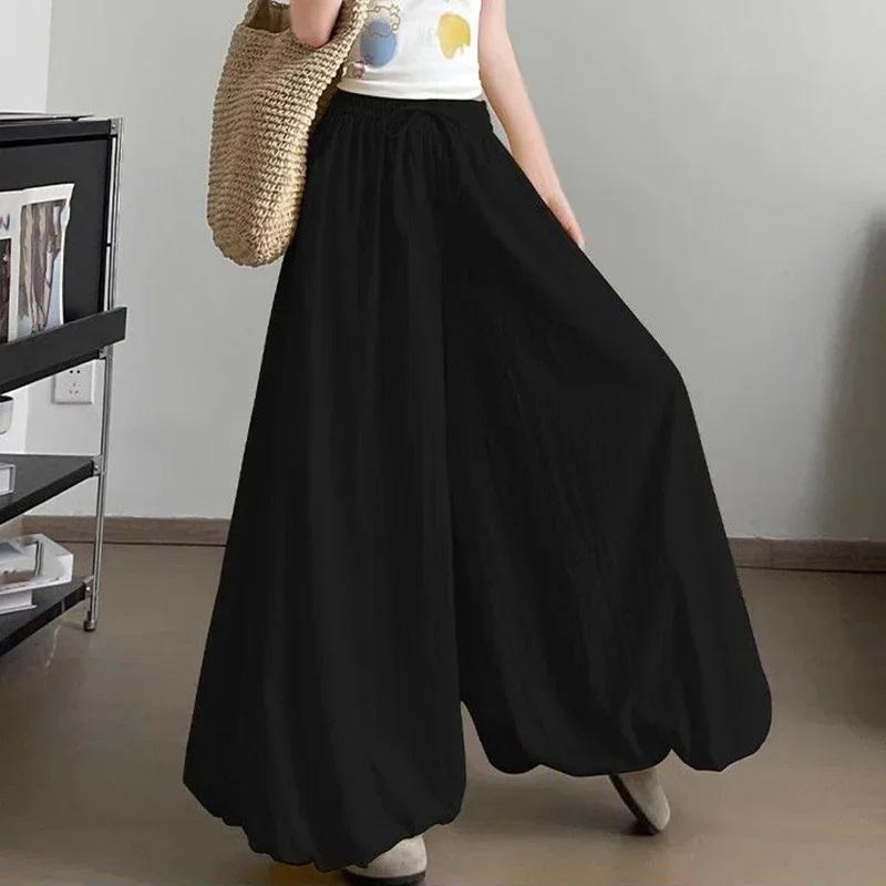 Girls Korean Fashion Wide Leg Pants Chic Designer High Waist Trousers Lady Baggy Thin Casual Daily Pant XS чорний
Girls Korean Fashion Wide Leg Pants Chic Designer High Waist Trousers Lady Baggy Thin Casual Daily Pant XS чорний