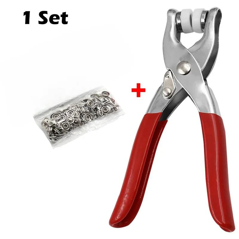Плоскогубцы для кнопок-заклепок с 5 зубцами - Металлический набор инструментов для установки кнопок-заклепок на одежду, сумки и DIY-проекты
Плоскогубцы для кнопок-заклепок с 5 зубцами - Металлический набор инструментов для установки кнопок-заклепок на одежду, сумки и DIY-проекты