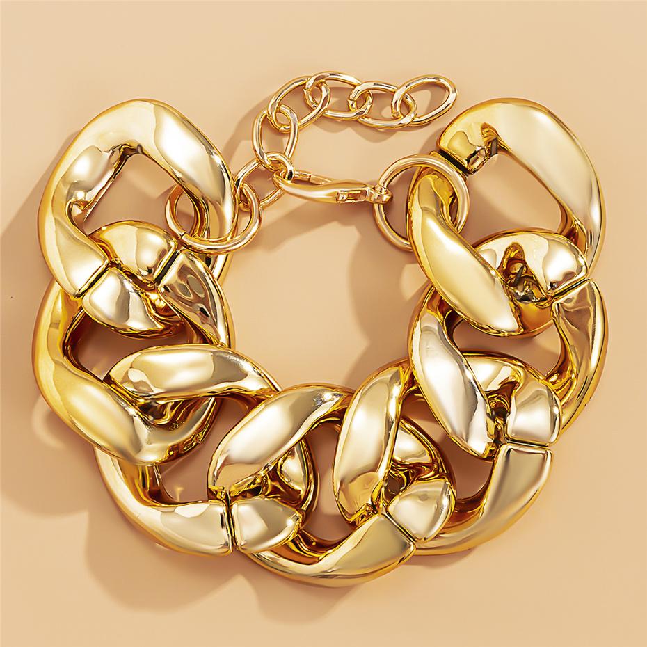 Exaggerated Cuban Curb Big Acrylic Chain Bracelet Bangle Vintage Punk Lock Bling Link Bracelets Men Party Jewelry Accessories
Exaggerated Cuban Curb Big Acrylic Chain Bracelet Bangle Vintage Punk Lock Bling Link Bracelets Men Party Jewelry Accessories