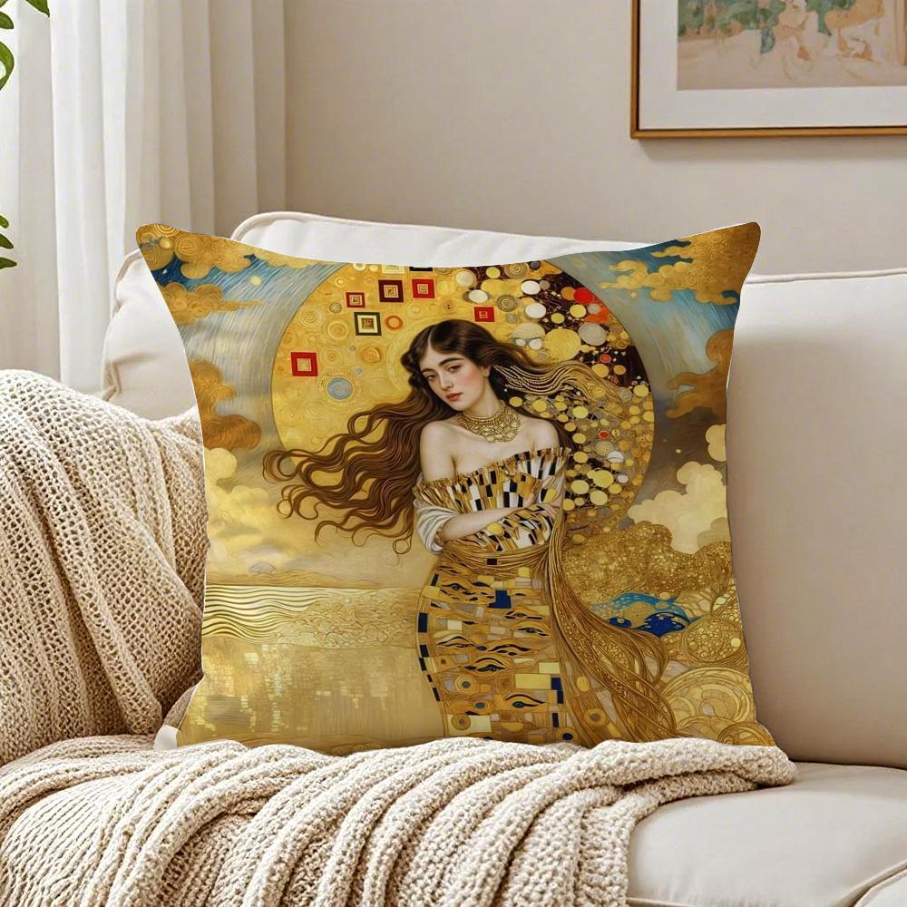 Nouveau Austrian Art GGustav Klimt Cushion Cover Pillowcase Antidustmite living Room Sofa Decor Cushion Room 30X30cm
Nouveau Austrian Art GGustav Klimt Cushion Cover Pillowcase Antidustmite living Room Sofa Decor Cushion Room 30X30cm