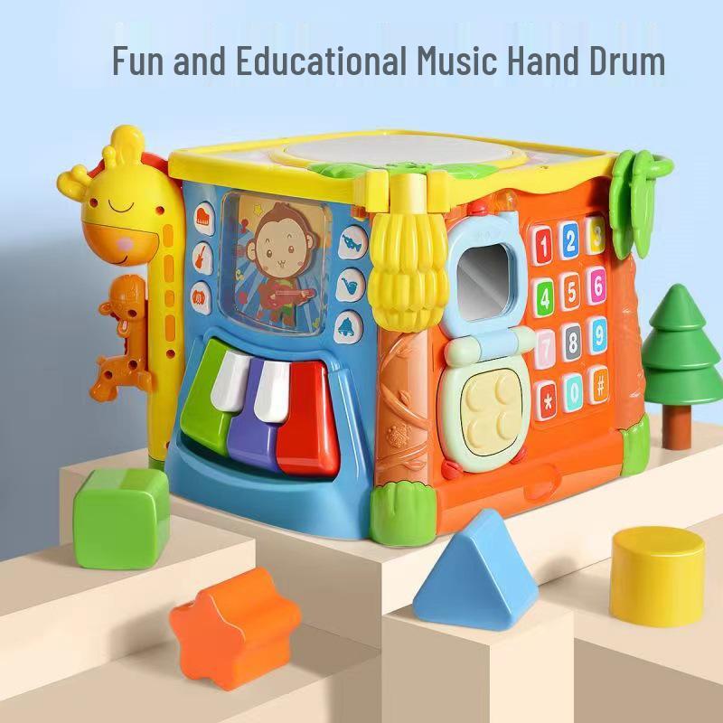 Guyu Hexahedron Infant Music Drum: Early Education Puzzle Toy for 0-1 Year Olds
Guyu Hexahedron Infant Music Drum: Early Education Puzzle Toy for 0-1 Year Olds