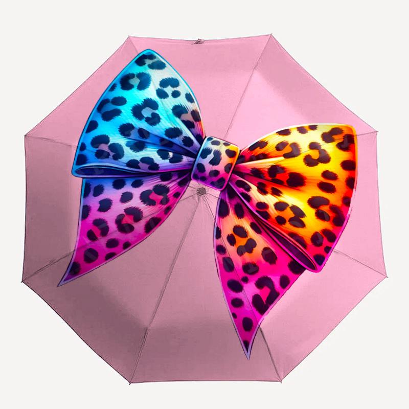 1pc Leopard Print Bow Automatic Open/close Umbrella, 8-Rib sturdy structure, Auto Folding/Opening, Portable Travel Umbrella for Women,084
1pc Leopard Print Bow Automatic Open/close Umbrella, 8-Rib sturdy structure, Auto Folding/Opening, Portable Travel Umbrella for Women,084