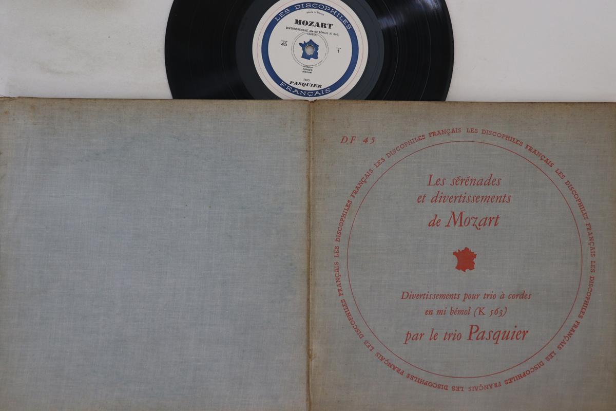 10inch Record TRIO PASQUIER - Mozart Divertissements Pour Trio A DF45 DISCOPHILESFRAN France Classical Used
10inch Record TRIO PASQUIER - Mozart Divertissements Pour Trio A DF45 DISCOPHILESFRAN France Classical Used