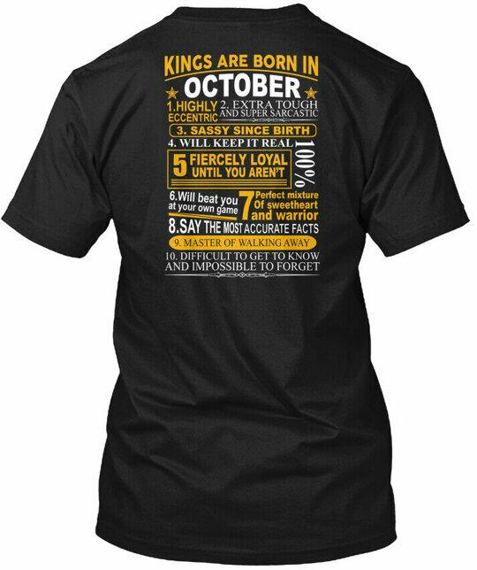 Kings Are Born In October Birthday Men T-Shirt Made in the USA Size S to 5XL 4XL
Kings Are Born In October Birthday Men T-Shirt Made in the USA Size S to 5XL 4XL