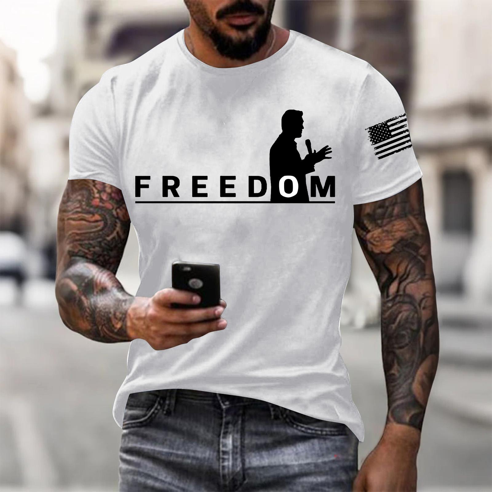 Мужская футболка с коротким рукавом с принтом Мужская свободная повседневная футболка с коротким рукавом XL белый
Мужская футболка с коротким рукавом с принтом Мужская свободная повседневная футболка с коротким рукавом XL белый