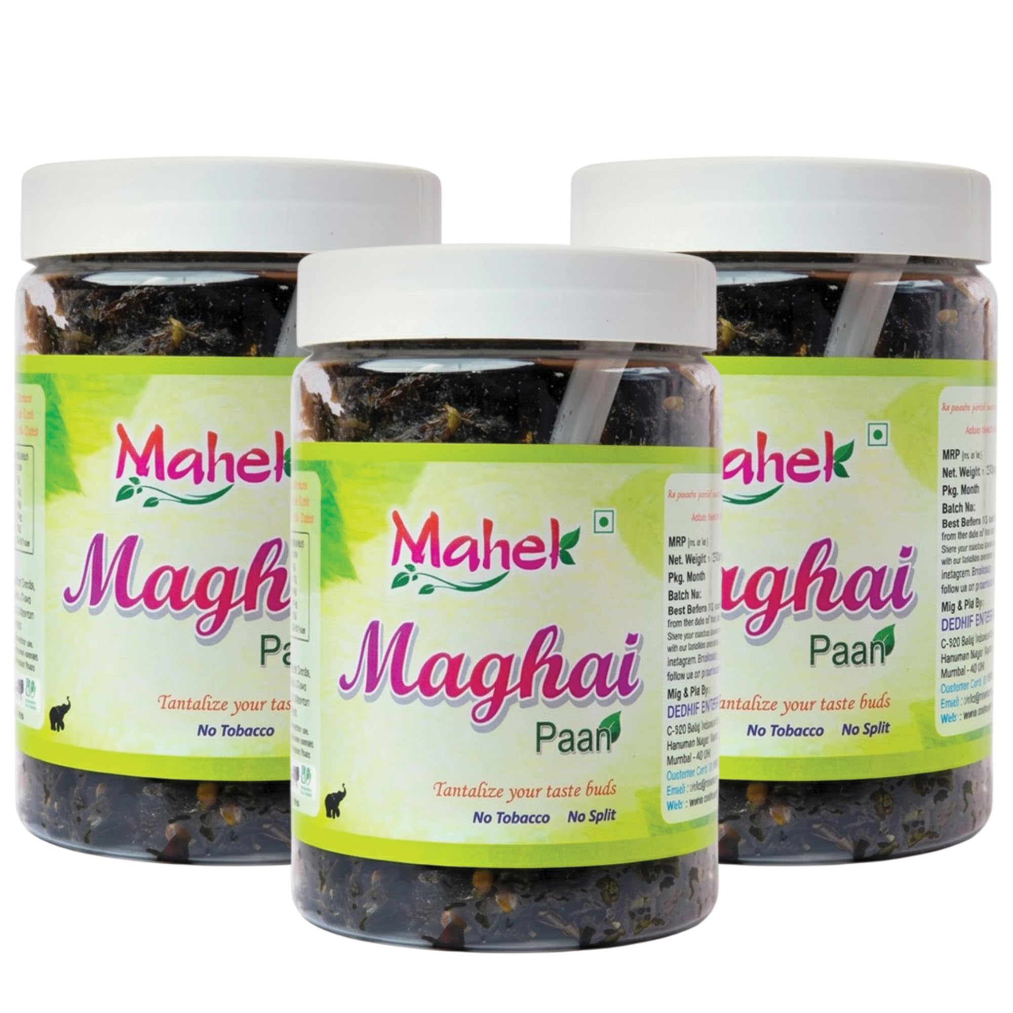 Mahek Maghai Meetha Paan 270g (Pack of 3) | Mukhwas Mouth Fresheners | Sweet Betel Leaf Digestive Blend | Gulkand,Cardamom & Dry Dates | After Me
Mahek Maghai Meetha Paan 270g (Pack of 3) | Mukhwas Mouth Fresheners | Sweet Betel Leaf Digestive Blend | Gulkand,Cardamom & Dry Dates | After Me