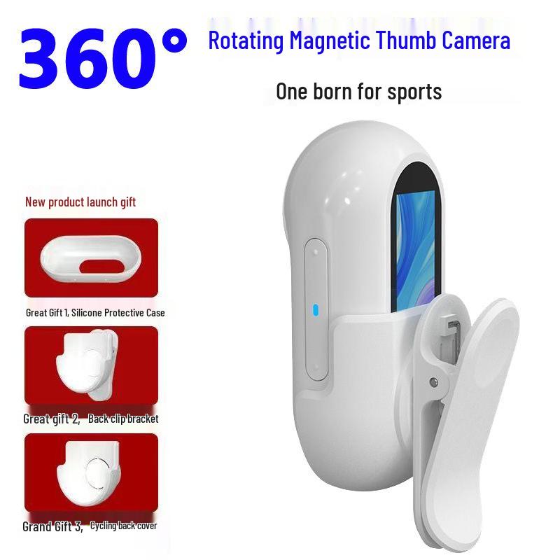 360° Panoramic Sports Camera with Magnetic Clip and Wearable Chest Mount
360° Panoramic Sports Camera with Magnetic Clip and Wearable Chest Mount