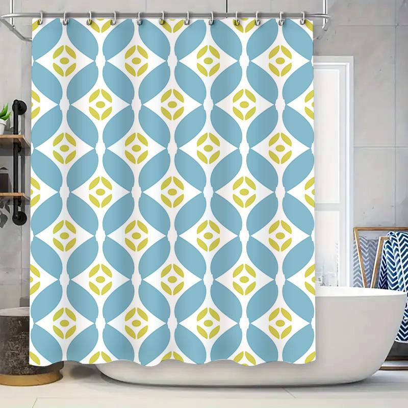 Modern Blue Yellow Geometric Shower Curtain Waterproof Decorative Bathroom Decoration Printed Bath Liner White Tub Liner Set W60H190(CM)-1 Pcs
Modern Blue Yellow Geometric Shower Curtain Waterproof Decorative Bathroom Decoration Printed Bath Liner White Tub Liner Set W60H190(CM)-1 Pcs
