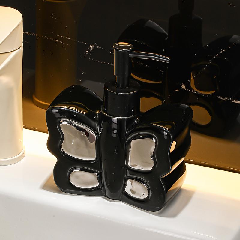 Butterfly Ceramic Soap Dispenser Toilet Hand Wash Bottle Hotel Bathroom Toilet Rinse Platform Body Wash lotion Press Bottle чорний
Butterfly Ceramic Soap Dispenser Toilet Hand Wash Bottle Hotel Bathroom Toilet Rinse Platform Body Wash lotion Press Bottle чорний