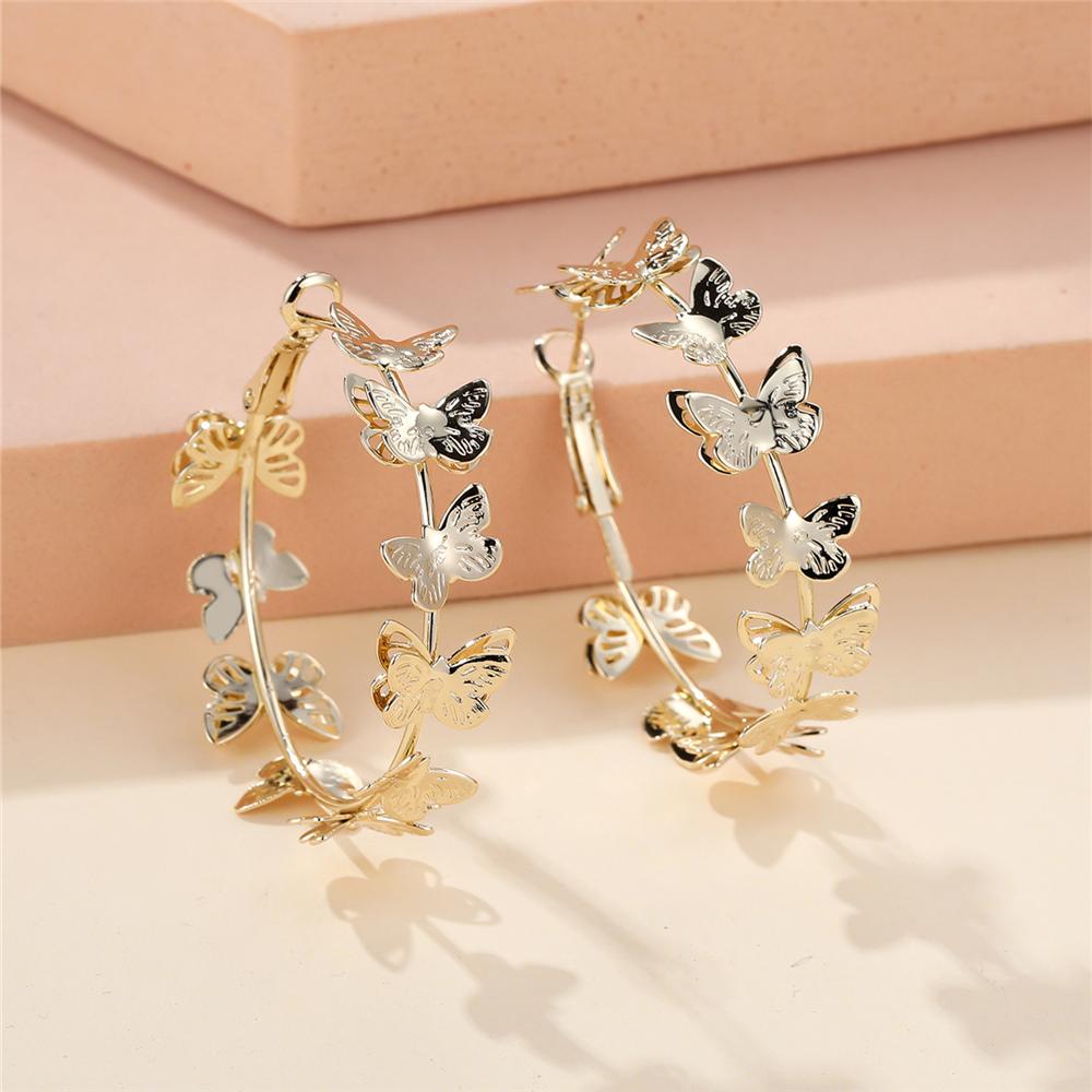 Trendy White Zircon Cute Butterfly Hoop Earrings For Women Vintage Gold Color Wedding Jewelry
Trendy White Zircon Cute Butterfly Hoop Earrings For Women Vintage Gold Color Wedding Jewelry