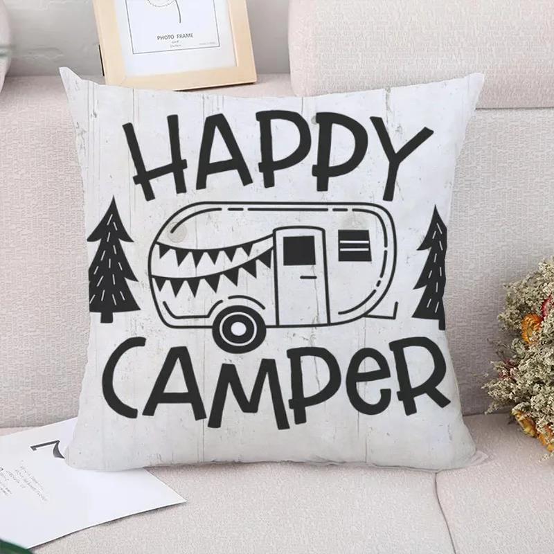 Happy Camping Cushions for Decorative Sofa Cushion Cover Pillowcase Home Decoration Accessories Throw Pillow Covers 30x30cm чорний
Happy Camping Cushions for Decorative Sofa Cushion Cover Pillowcase Home Decoration Accessories Throw Pillow Covers 30x30cm чорний