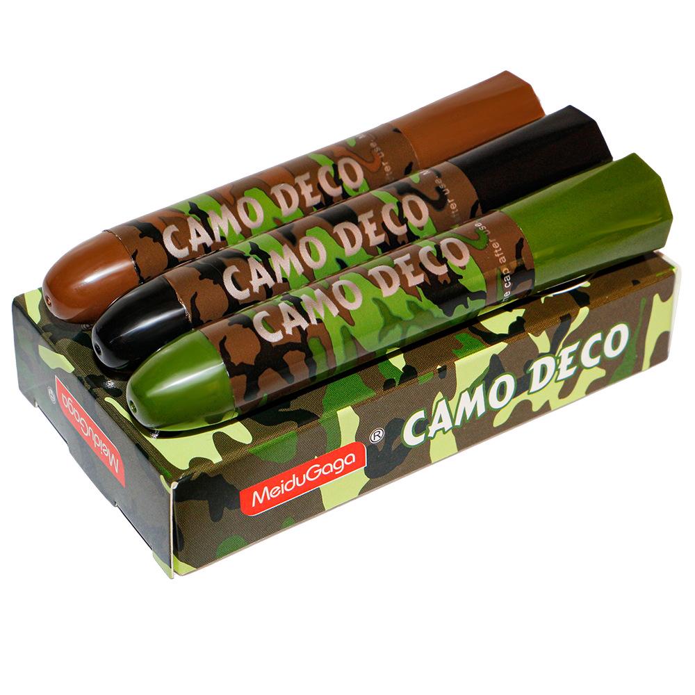 Camouflage Tri-Color Face Paint for Outdoor, Military Training, Airsoft & Team Building 10.4*1.7CM оливковое зеленый
Camouflage Tri-Color Face Paint for Outdoor, Military Training, Airsoft & Team Building 10.4*1.7CM оливковое зеленый
