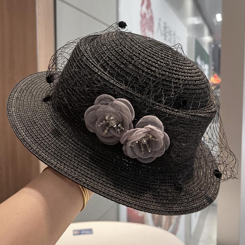 Women s Summer Straw Hat Korean Style Casual Sunshade Veil Top Outdoor Sunscreen Beach Sun Hat Versatile Fashion Accessory Adult 56-58cm чорний
Women s Summer Straw Hat Korean Style Casual Sunshade Veil Top Outdoor Sunscreen Beach Sun Hat Versatile Fashion Accessory Adult 56-58cm чорний