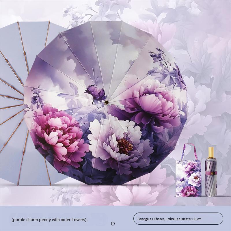 Высококачественный 16-спицевый ручной зонт от солнца для женской защиты от солнца, ультрафиолетовый, дождевой, двойного назначения, цветной клей, складной, масляный Aluminum&16K
Высококачественный 16-спицевый ручной зонт от солнца для женской защиты от солнца, ультрафиолетовый, дождевой, двойного назначения, цветной клей, складной, масляный Aluminum&16K