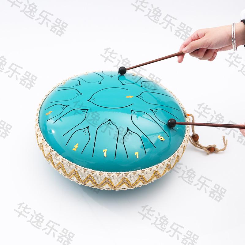 13-Inch Lotus Sanskrit Steel Tongue Drum - Ethereal Sound Instrument
13-Inch Lotus Sanskrit Steel Tongue Drum - Ethereal Sound Instrument