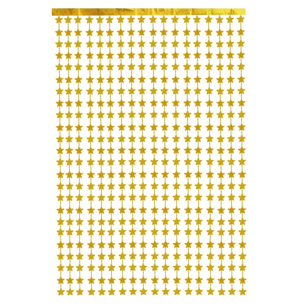 18 Привлекательный набор занавесов из звездного дождя в красочных золотом, розовом золоте и серебре для запоминающегося дня рождения и украшений для вечеринки 18 Gold Stars