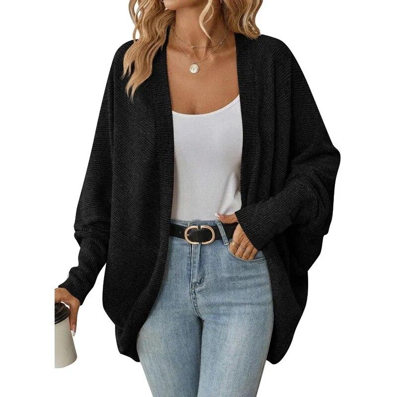 Autumn/Winter Thick V-Neck Jacket Fashion Batwing Long Sleeve Cardigan Casual Open Stitch Loose Knitted Coat Jumper 30076
Autumn/Winter Thick V-Neck Jacket Fashion Batwing Long Sleeve Cardigan Casual Open Stitch Loose Knitted Coat Jumper 30076