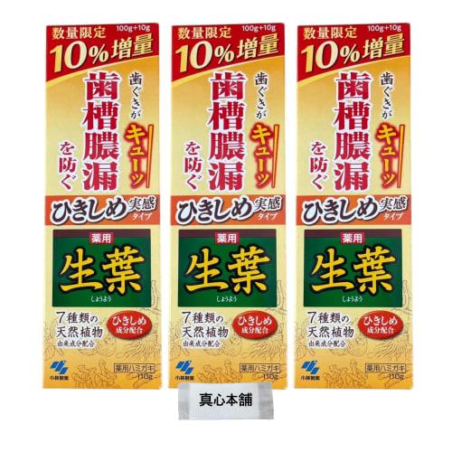Shoyo Medicated Toothpaste, 10% More Strength, 110g, Tightening, 3-Pack, Prevents Periodontal Disease, Contains 7 Natural Plant-Derived Ingredients
Shoyo Medicated Toothpaste, 10% More Strength, 110g, Tightening, 3-Pack, Prevents Periodontal Disease, Contains 7 Natural Plant-Derived Ingredients