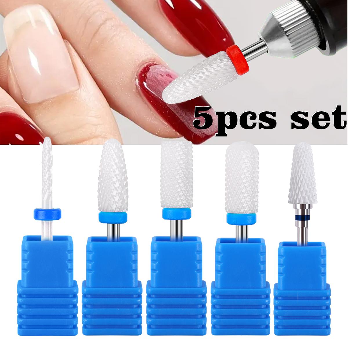 5Pcs Ceramic Nail Drill Bits Set 3/32 Professional Acrylic Nail File Drill Bit for Manicure Pedicure Cuticle Gel Nail Polishin
5Pcs Ceramic Nail Drill Bits Set 3/32 Professional Acrylic Nail File Drill Bit for Manicure Pedicure Cuticle Gel Nail Polishin