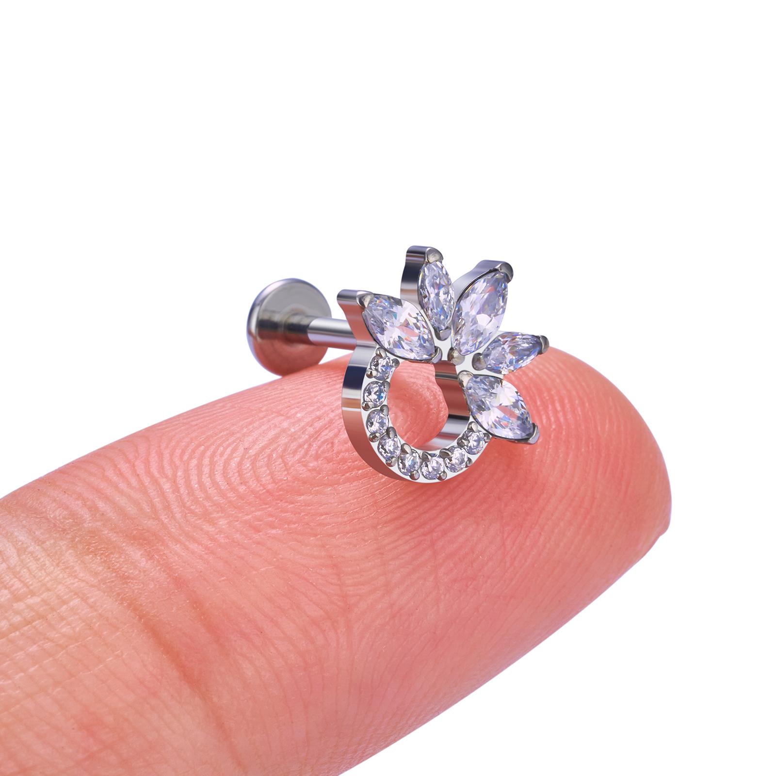 G23 Titanium 16G Piercing Labret Lip Nasal nail Stud Earring Internal Thread Body Jewelry Design Ear Tragus Cartilage Helix Dait 1.2X6mm&Earrings&Face
G23 Titanium 16G Piercing Labret Lip Nasal nail Stud Earring Internal Thread Body Jewelry Design Ear Tragus Cartilage Helix Dait 1.2X6mm&Earrings&Face