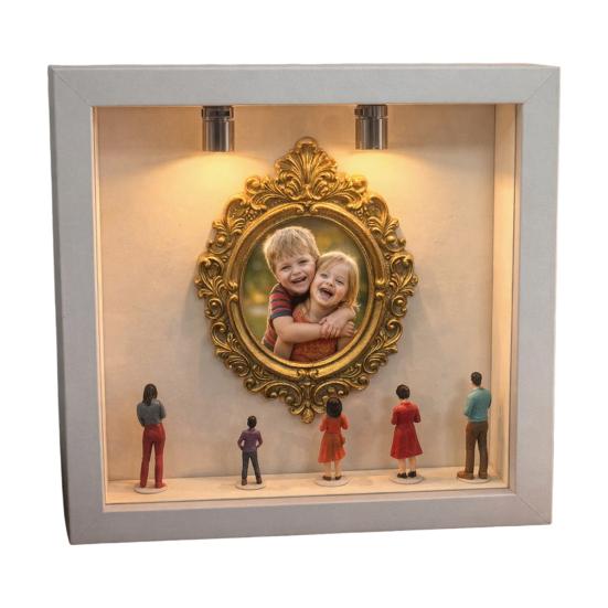 DIY Mini Museum Silhouette Box with LED Light Mini Museum Frame Kit with 5 Figurines And 1 Frame Personalized B
DIY Mini Museum Silhouette Box with LED Light Mini Museum Frame Kit with 5 Figurines And 1 Frame Personalized B