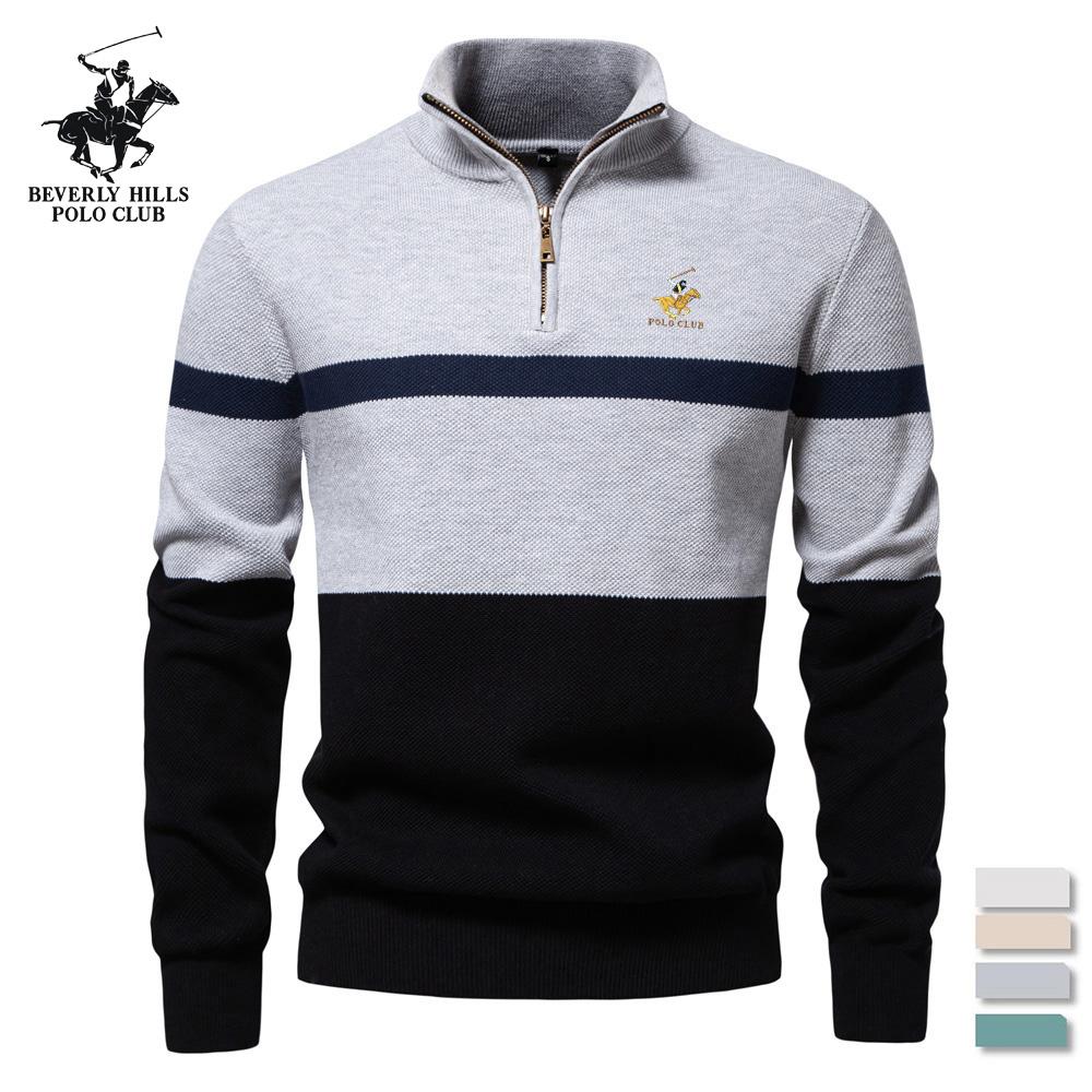 POLO CLUB Autumn/Winter Pony Embroidered New Large Stand Up Collar Men s Sweater Half Zipper Color Blocked Knitted Sweater Quality Men s Wear XXL
POLO CLUB Autumn/Winter Pony Embroidered New Large Stand Up Collar Men s Sweater Half Zipper Color Blocked Knitted Sweater Quality Men s Wear XXL