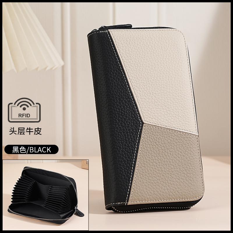 RFID Органайзер для карт Мужской и женский длинный кошелек Кожаный полый на молнии Зажим для карт Сочетание цветов Многофункциональный кошелек для кредитных карт чёрный
RFID Органайзер для карт Мужской и женский длинный кошелек Кожаный полый на молнии Зажим для карт Сочетание цветов Многофункциональный кошелек для кредитных карт чёрный
