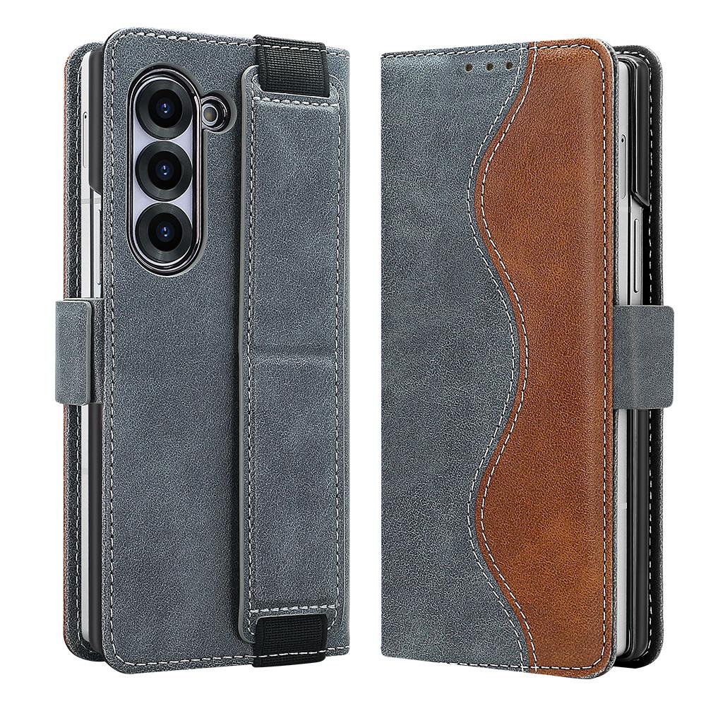 Luxury Business RFID Leather Wallet Case for Samsung Galaxy Z Fold 7 Fold6 Fold5 Electroplated Shell Wristband Stand Flip Cover Galaxy Z Fold7 серый
Luxury Business RFID Leather Wallet Case for Samsung Galaxy Z Fold 7 Fold6 Fold5 Electroplated Shell Wristband Stand Flip Cover Galaxy Z Fold7 серый