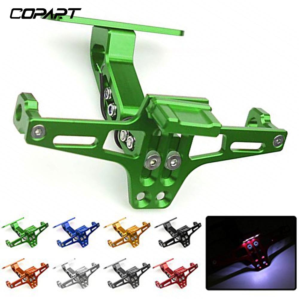 For Kawasaki Z750 Z800 Z900 Z1000 NINJA400 Motorcycle Universal Adjustable Rear Tail Tidy License Plate Holder Bracket LED Light зелёный
For Kawasaki Z750 Z800 Z900 Z1000 NINJA400 Motorcycle Universal Adjustable Rear Tail Tidy License Plate Holder Bracket LED Light зелёный