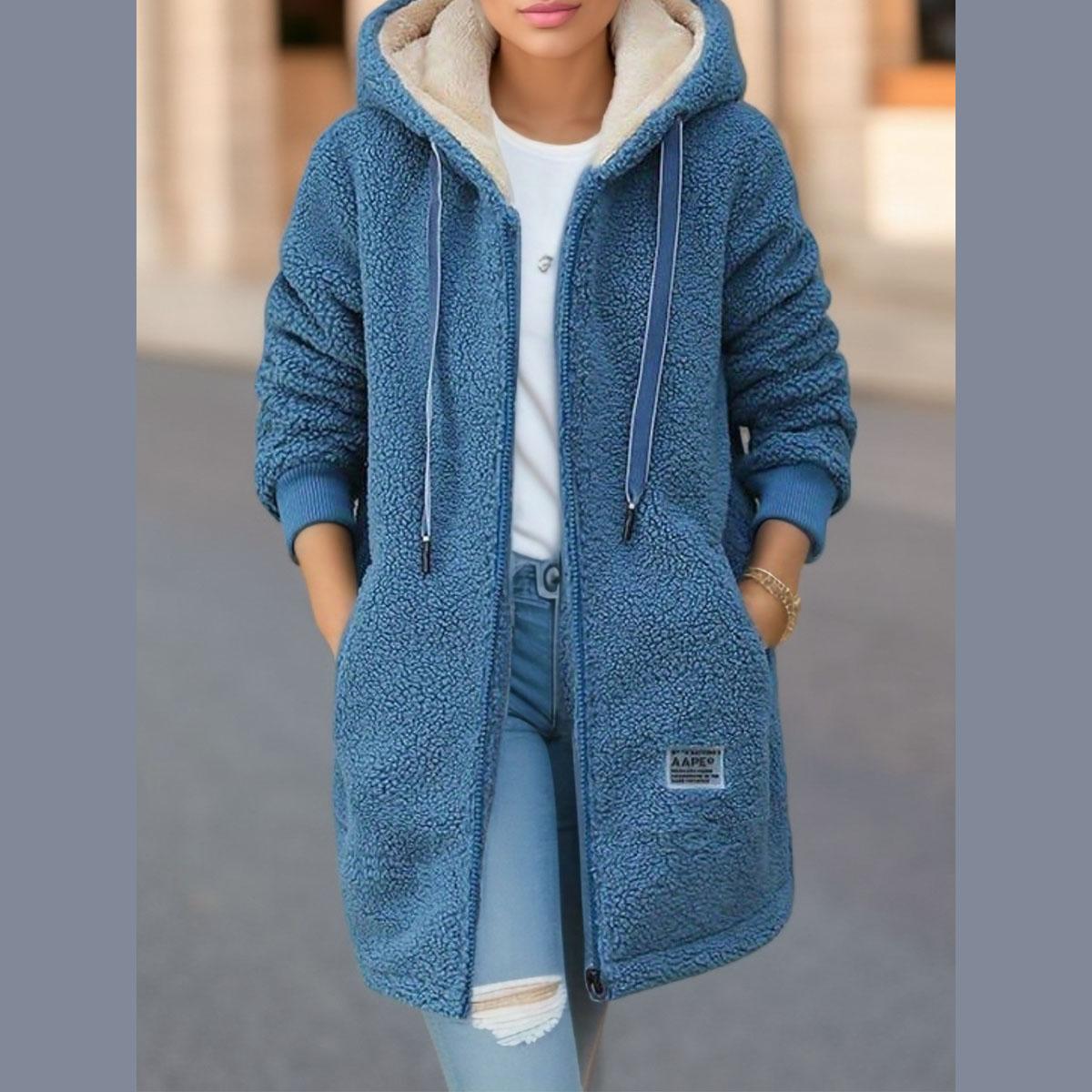 Autumn Winter Women s Thickened Fleece-lined Medium-length Jacket Style Korean Version Loose-fit Cardigan Top Coats XXXL синий
Autumn Winter Women s Thickened Fleece-lined Medium-length Jacket Style Korean Version Loose-fit Cardigan Top Coats XXXL синий