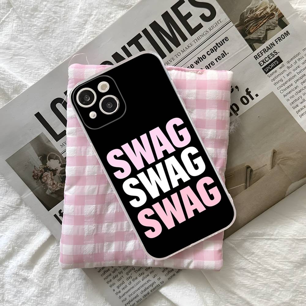 Personalized Text Letters Swag Is My Life Style For IPhone 17 16 15 14 13 12 11 Pro Max Plus Mini Funda For Transparent Cover iPhone 17 Pro
Personalized Text Letters Swag Is My Life Style For IPhone 17 16 15 14 13 12 11 Pro Max Plus Mini Funda For Transparent Cover iPhone 17 Pro