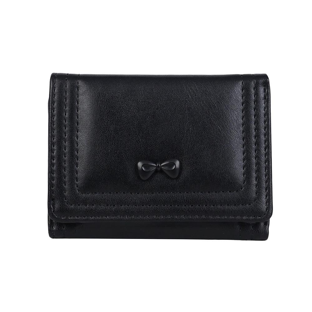 New Bowknot Short Wallet Solid Color Large Capacity Coin Purse PU Leather Mini ID Card Holder for Women чёрный
New Bowknot Short Wallet Solid Color Large Capacity Coin Purse PU Leather Mini ID Card Holder for Women чёрный