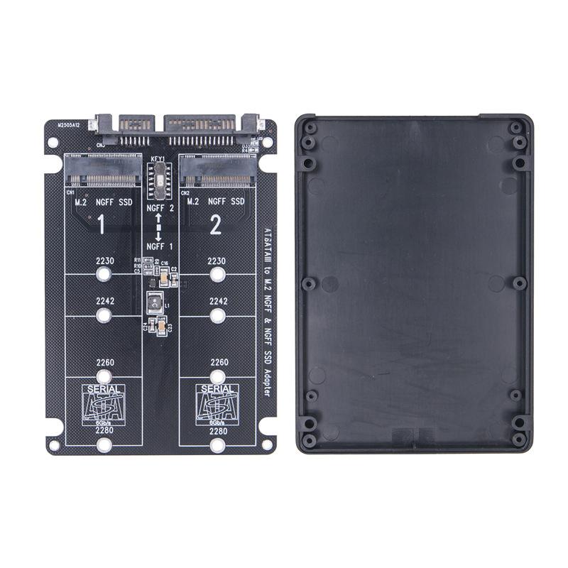 Dual M.2 Ngff To Sata 3.0 Ssd Usb Adapter Set 2In1 External Hard Drive Box Hard Disc Convertor Connector For Laptop Pc Desktop A2
Dual M.2 Ngff To Sata 3.0 Ssd Usb Adapter Set 2In1 External Hard Drive Box Hard Disc Convertor Connector For Laptop Pc Desktop A2