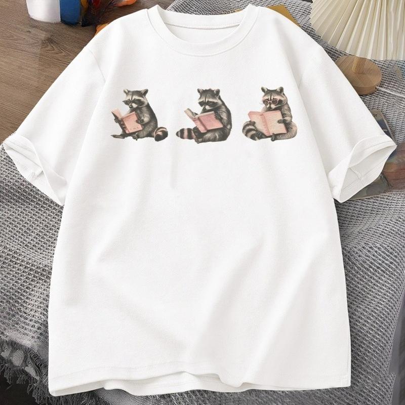 Funny Raccoon Bookish Tshirt Unisex Women Tee Book Lover Bookworm Tshirt Cotton Short Sleeve Round Neck T Shirt Librarian Clothes 4XL
Funny Raccoon Bookish Tshirt Unisex Women Tee Book Lover Bookworm Tshirt Cotton Short Sleeve Round Neck T Shirt Librarian Clothes 4XL
