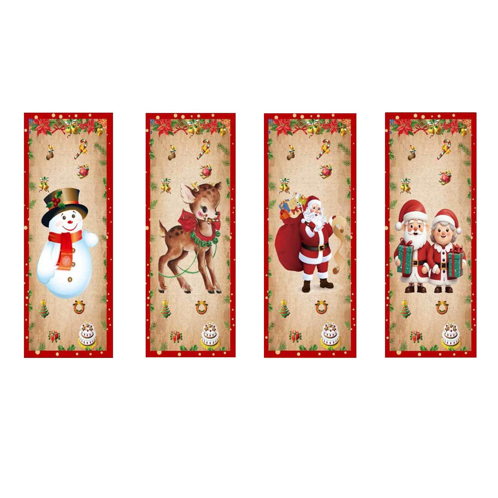 Рождество Четыре комплекта фоновой ткани Семейная праздничная вечеринка Атмосфера Украшения Подвесная ткань Баннер One Size
Рождество Четыре комплекта фоновой ткани Семейная праздничная вечеринка Атмосфера Украшения Подвесная ткань Баннер One Size