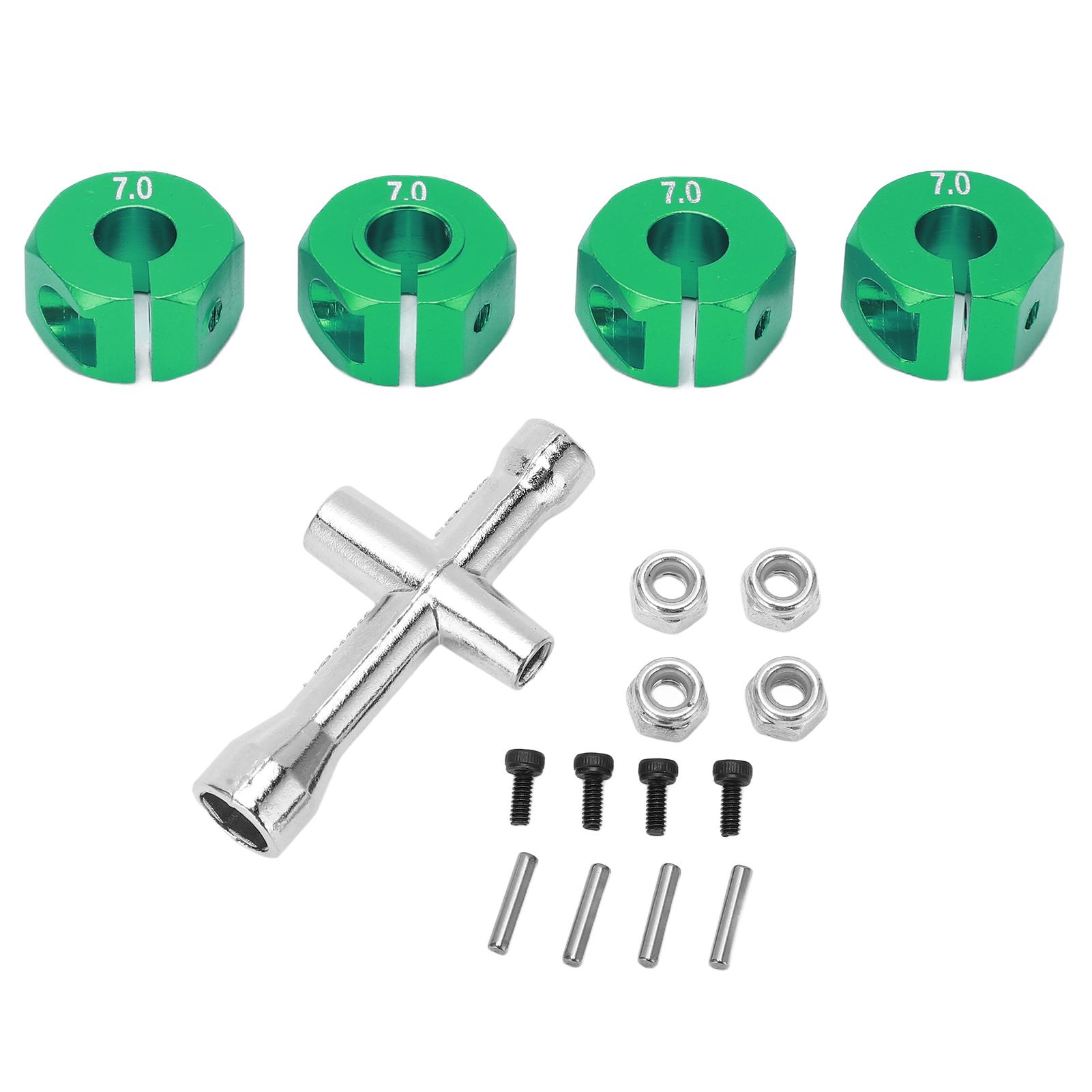 12mm 7mm Aluminum Metal Wheel Hub Drive Adaptor for 1 10 Remote Control Combiner Coupler зелений
12mm 7mm Aluminum Metal Wheel Hub Drive Adaptor for 1 10 Remote Control Combiner Coupler зелений