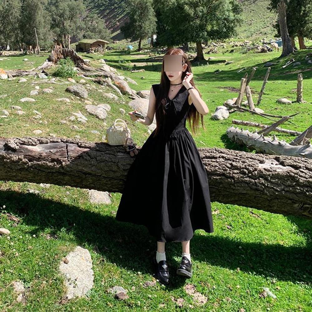 Черное платье без рукавов детское повседневное с заниженной талией длинное летнее новое XL- (recommended 110-60kg)
Черное платье без рукавов детское повседневное с заниженной талией длинное летнее новое XL- (recommended 110-60kg)