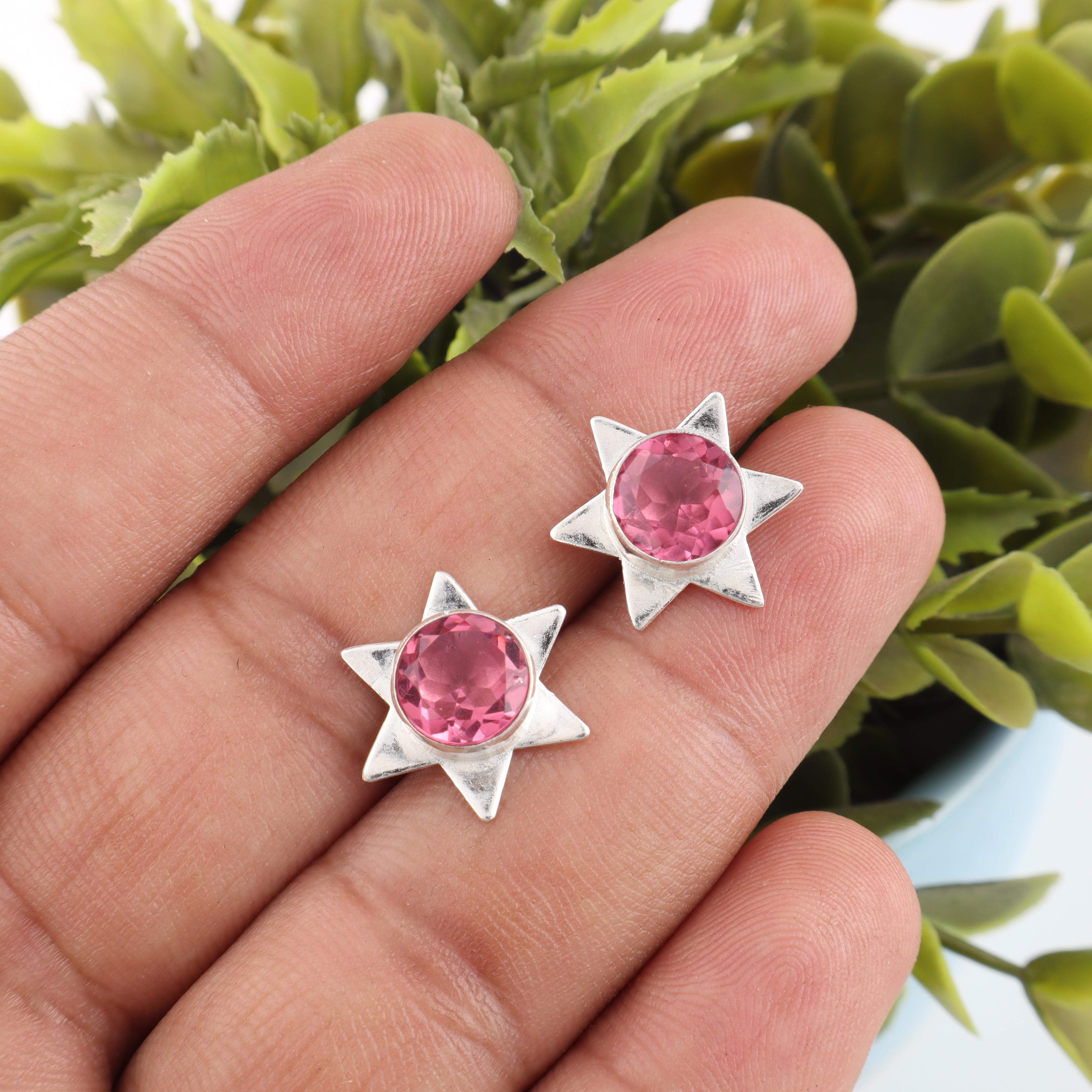 Pink Tourmaline Gemstone Earrings, Handmade 925 Solid Sterling Silver Jewelry, Meditation Earrings Jewelry For Women 0.44 inches рожевий
Pink Tourmaline Gemstone Earrings, Handmade 925 Solid Sterling Silver Jewelry, Meditation Earrings Jewelry For Women 0.44 inches рожевий