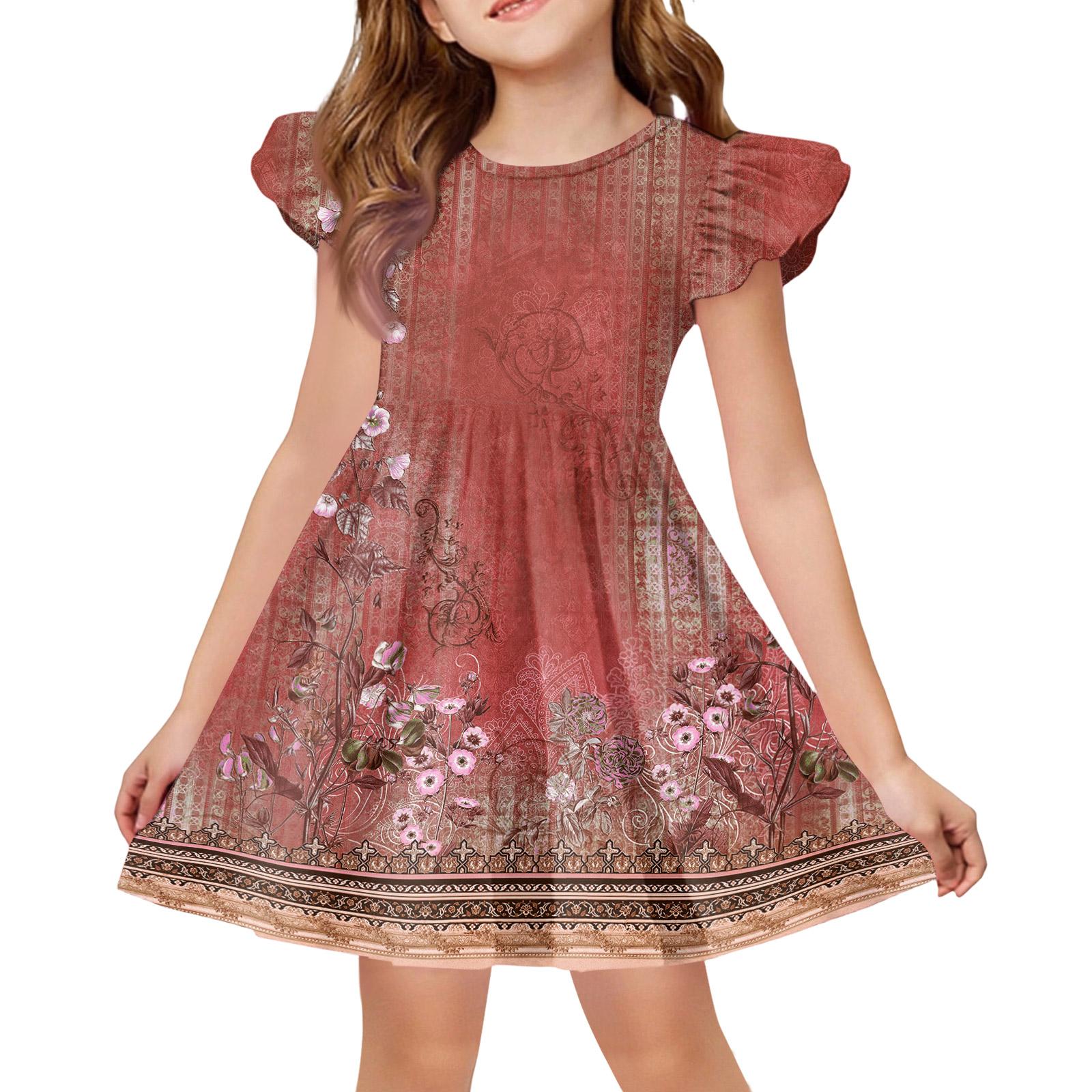 Girls Summer Princess Dress - A-Line T-Shirt Dress Easter Day 160 винний
Girls Summer Princess Dress - A-Line T-Shirt Dress Easter Day 160 винний